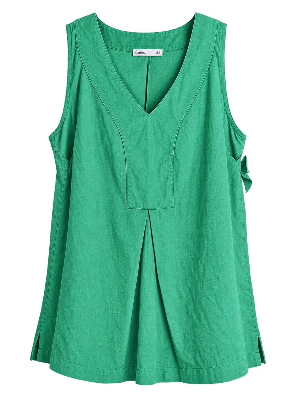 Boden Emerald Green V-Neck Sleeveless Tunic